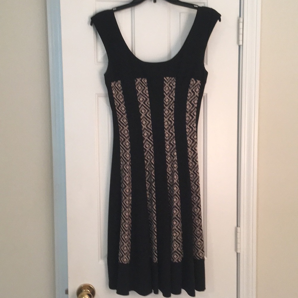 Connected Apparel Flare Skirt Dress